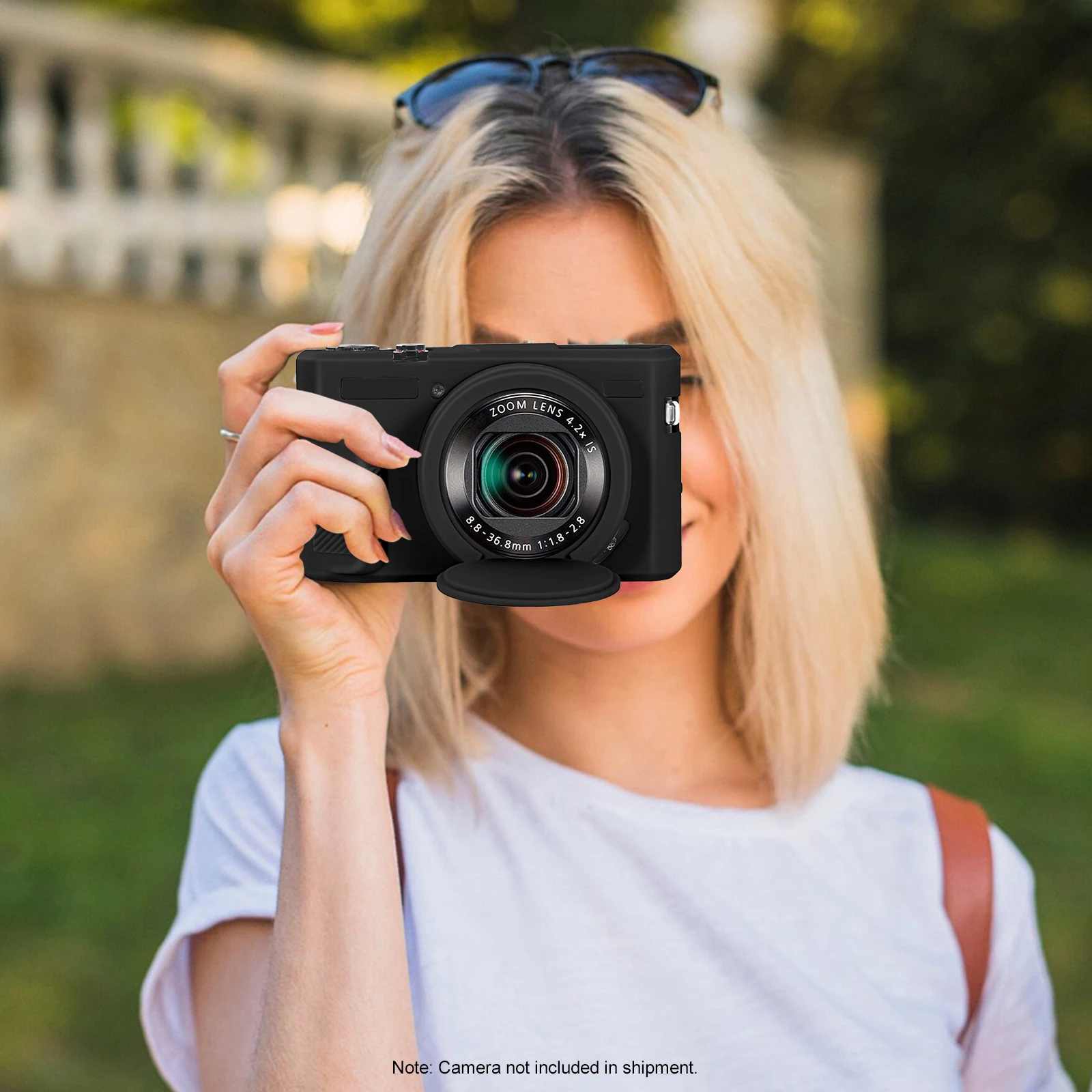 

Силиконовый чехол для камеры, легкий защитный чехол со съемной крышкой объектива для цифровой камеры Canon Powershot G7X Mark II