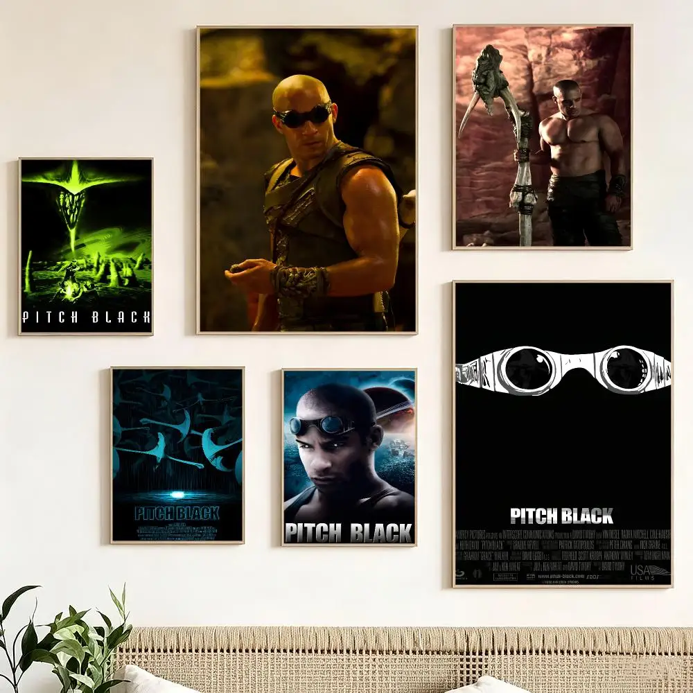 Classic Movie P-Pitch Black Poster impermeable para el hogar sala de estar dormitorio bar decoracion estetica