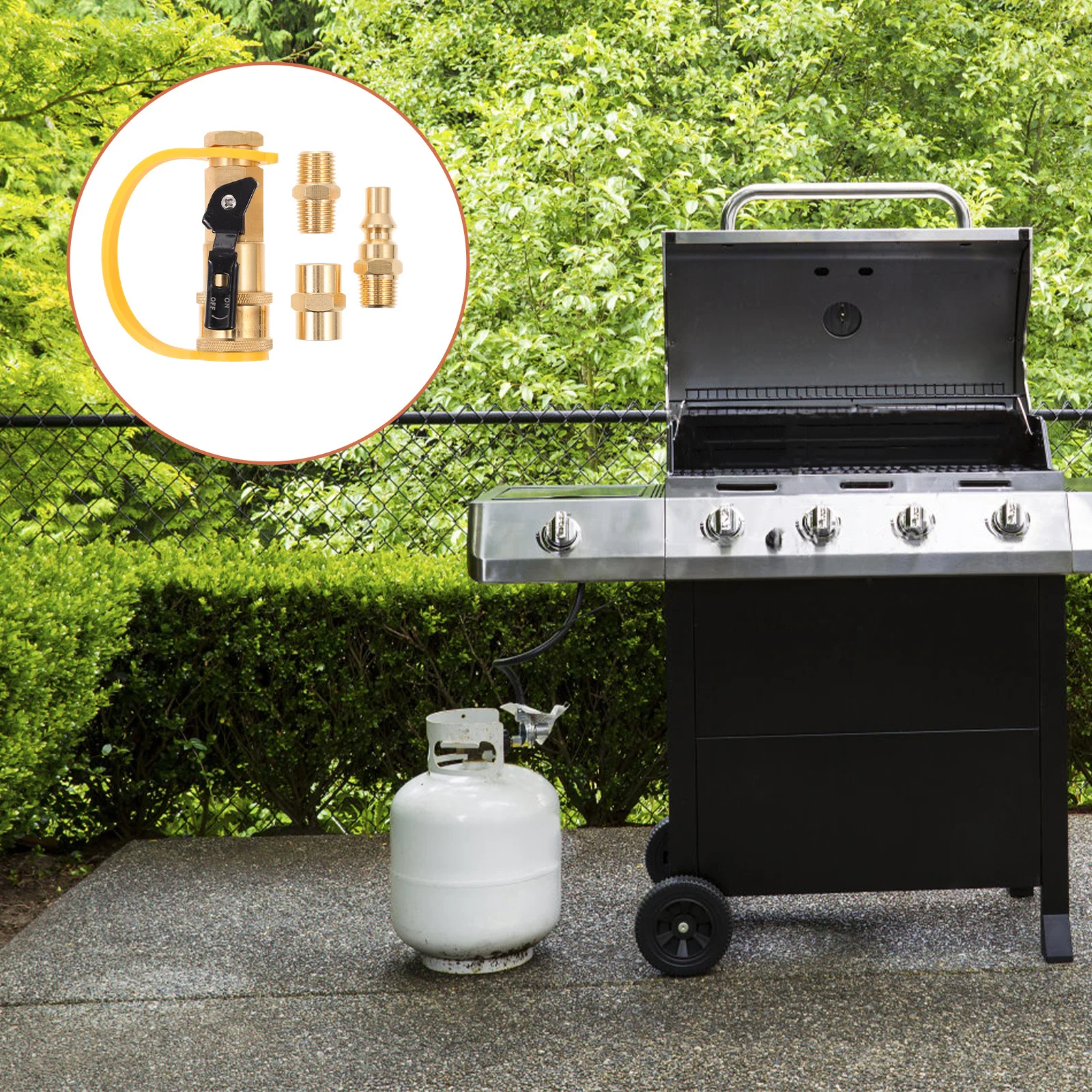 

1Set Wear-Resistant Gas Can Converting Nozzle Professional Propane Adapter for Bbq Picnic Cooking Compact Camping Supply