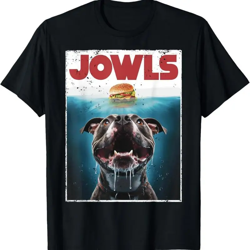 Engraçado Pittie Pitbull Pit Bull Jowls Burger Bully Dog Mom Camiseta