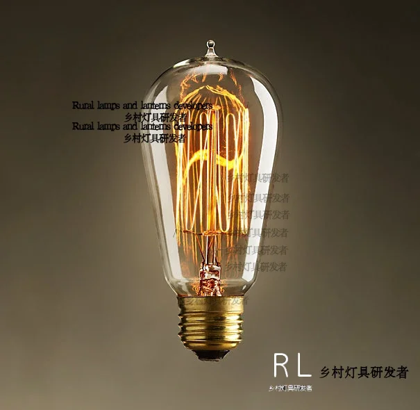 2024 Light bulb nostalgic classic personality carbon tungsten wire light  new classical lamps