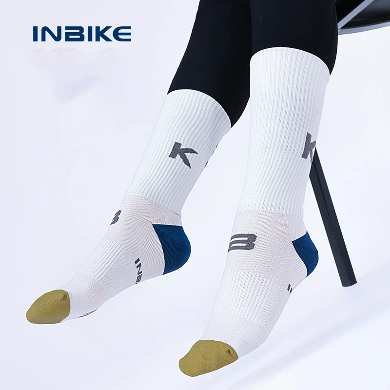 INBIKE 2023 New Cycling Socks Professional Road Bike Biking Socks Men's and Women's Riding Sports Running Socks Bicycle Clothes