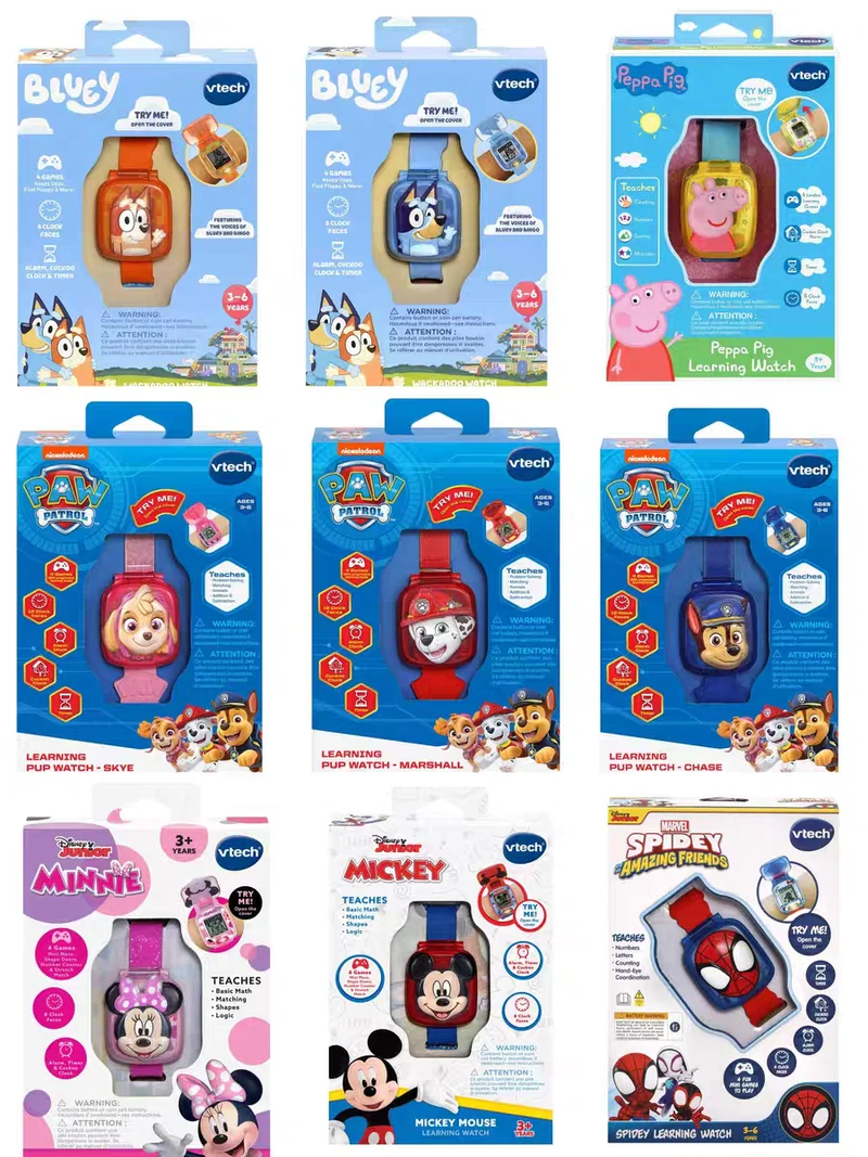 

New Hot Spidey Multifunction Educational Watch With 4 Games And The Real Voice Of Spidey 22.5x4.8x3 Cm (Vtech 80- 554322 ) Gifts