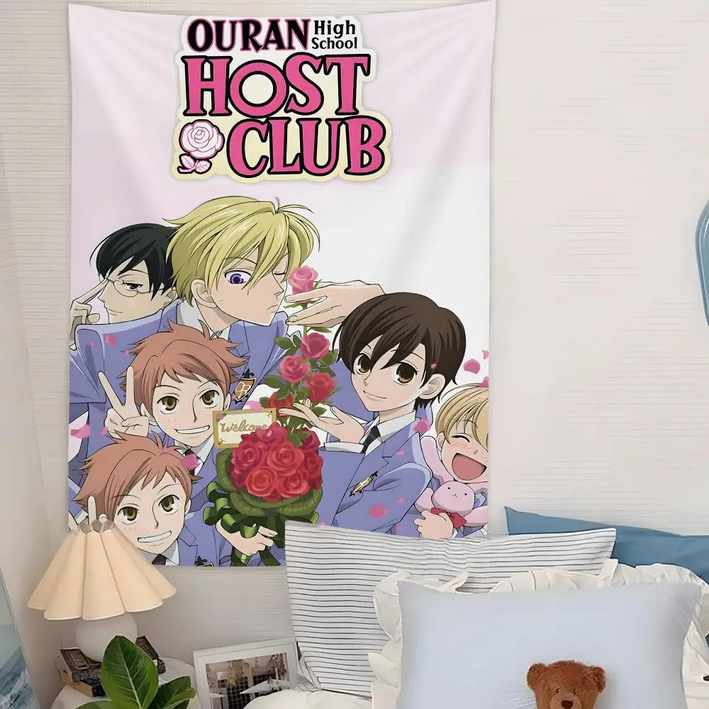 Ouran High School Host Club Tapestry Microfiber Background Art Decor For Bedroom Living Room  Outdoor Festival Wall Decor
