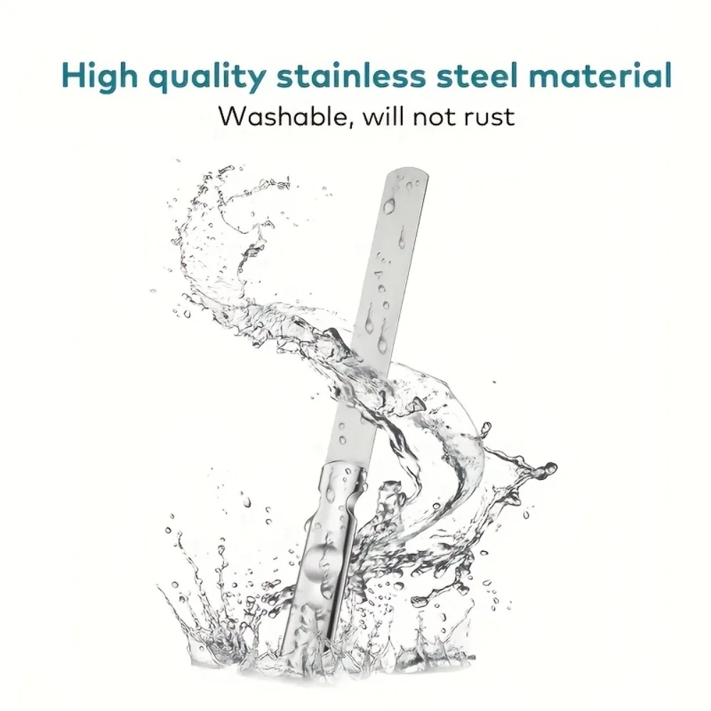 مبرد أظافر مزدوج الجوانب من الفولاذ المقاوم للصدأ مع حافظة أدوات احترافية قابلة لإعادة الاستخدام لمجموعة العناية بالقدم في صالونات التجميل المنزلية