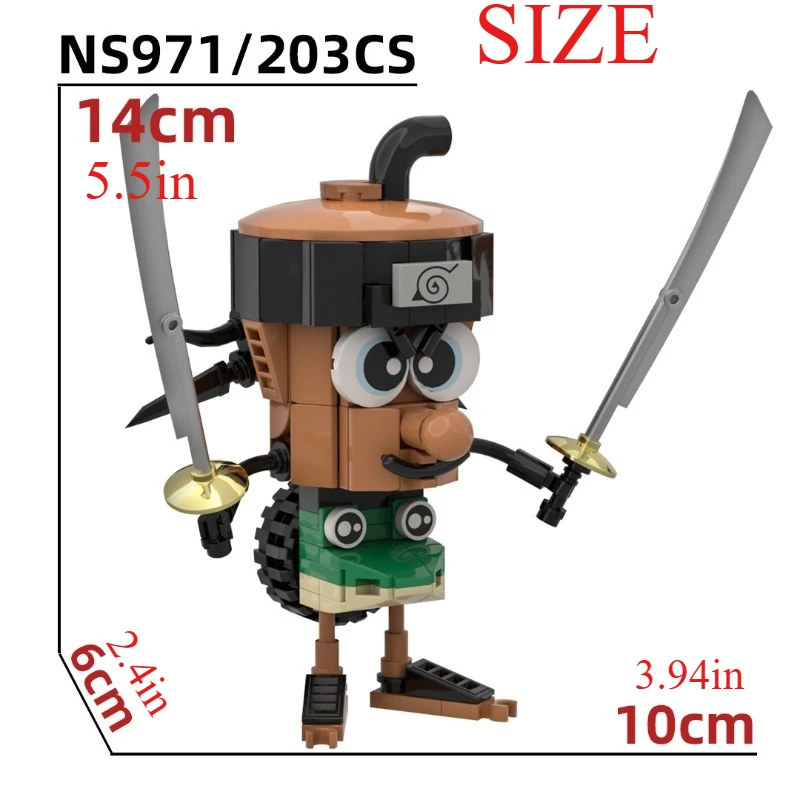 Kit de guerrero animal híbrido de 203 piezas: modelo de criatura de fantasía MOC para adolescentes, regalo único de bricolaje con guía