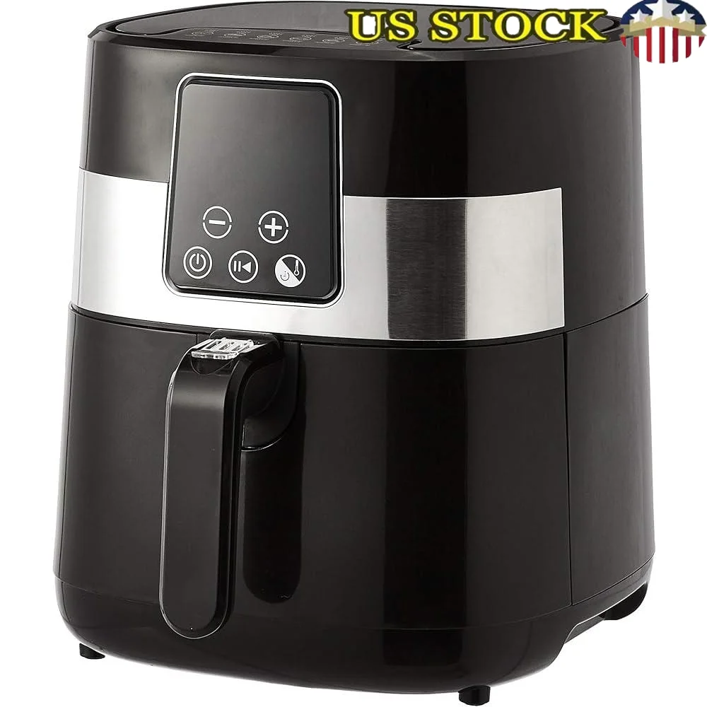 

Multi-Functional Digital Air Fryer 3.2QT 1400W LED Display Non-Stick Basket Timer Automatic Shut Off Efficient Cooking