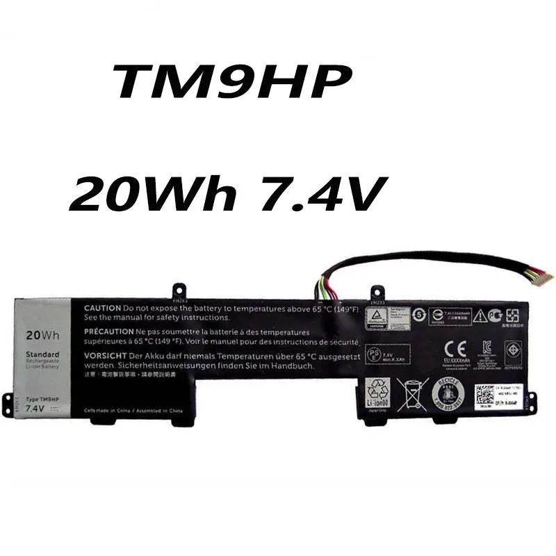 

TM9HP 20 Втч 7,4 В аккумулятор для ноутбука Dell Latitude 13 7350 серии FRVYX 0FRVYX 2ICP4/55/82 0J84W0