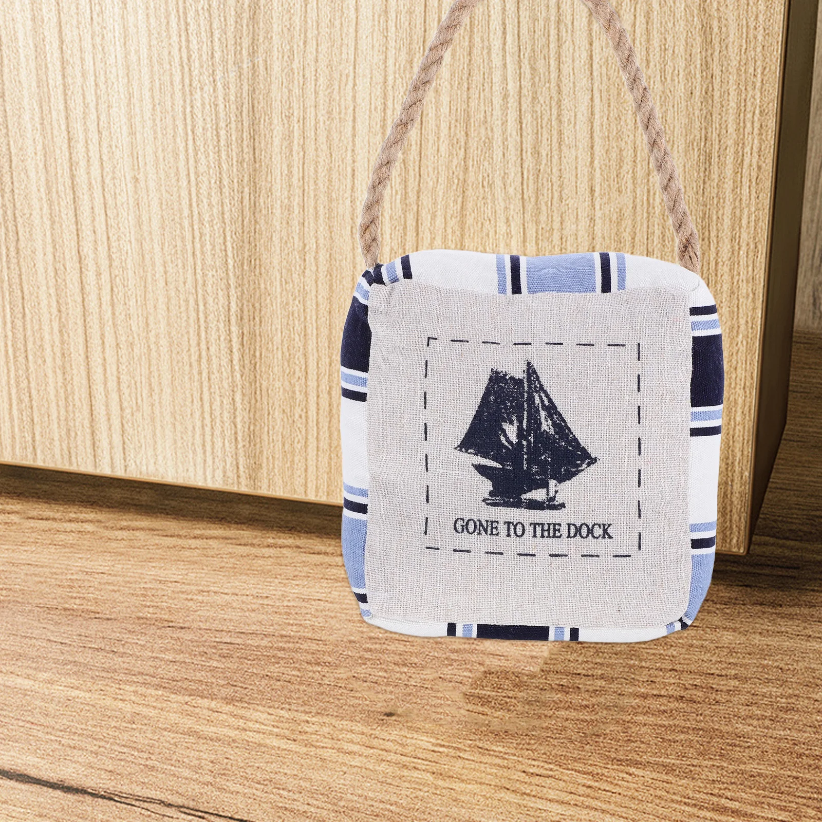 Mediterranean Door Stopper Fabric Heavy Duty Decorative Door Stops for Indoor Bedroom Bathroom Kids Room Nautical Floor