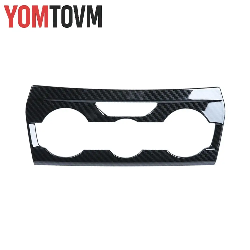 

ABS Carbon Fiber Black Console AC Switch Control Panel Trim Console Carbon Fiber Black Fit for Subaru XV 2018-2020