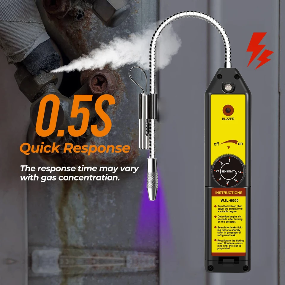 WJL-6000 Freon Leak Detector Halogen Leak Detector Refrigerant Gas
