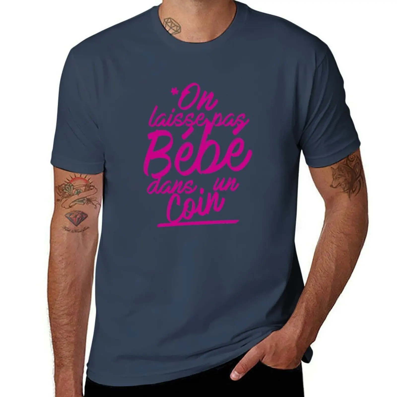 We don't leave baby in a corner T-Shirt Big Size Simple T-Shirt
