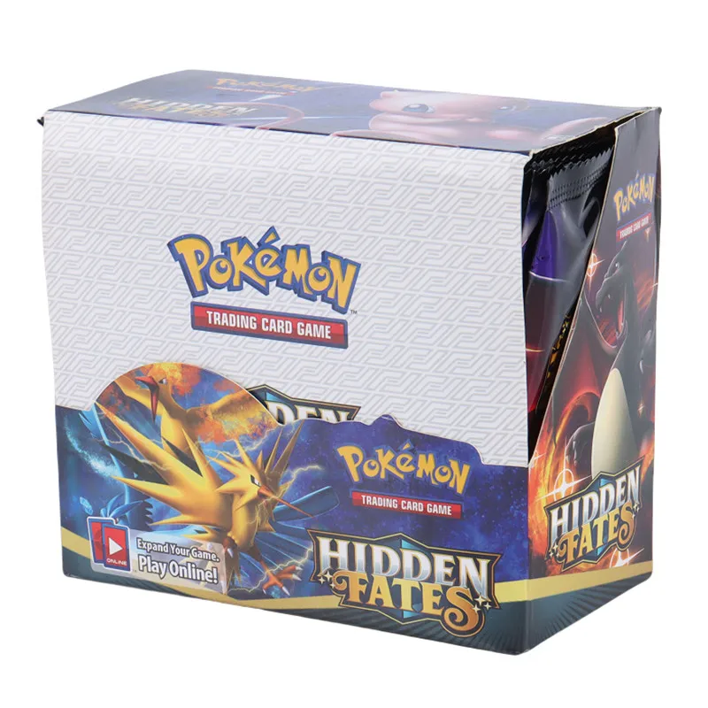 

English version Pokémon TCG: 324Pcs Hidden Fates Booster Box Pokemon Cards 36 Pack Box