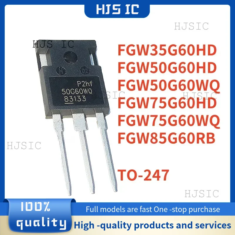 5PCS NEW FGW 35G60HD 50G60HD 50G60WQ 75G60HD 75G60WQ 85G60RB TO-247 LGBT Power transistor