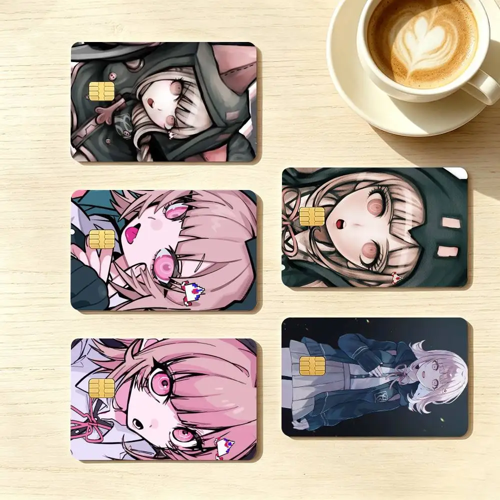 Game Danganronpa Chiaki Nanami  Credit Card HD Stickers Small Chip Waterproof Sticker Game Card Decal Gift