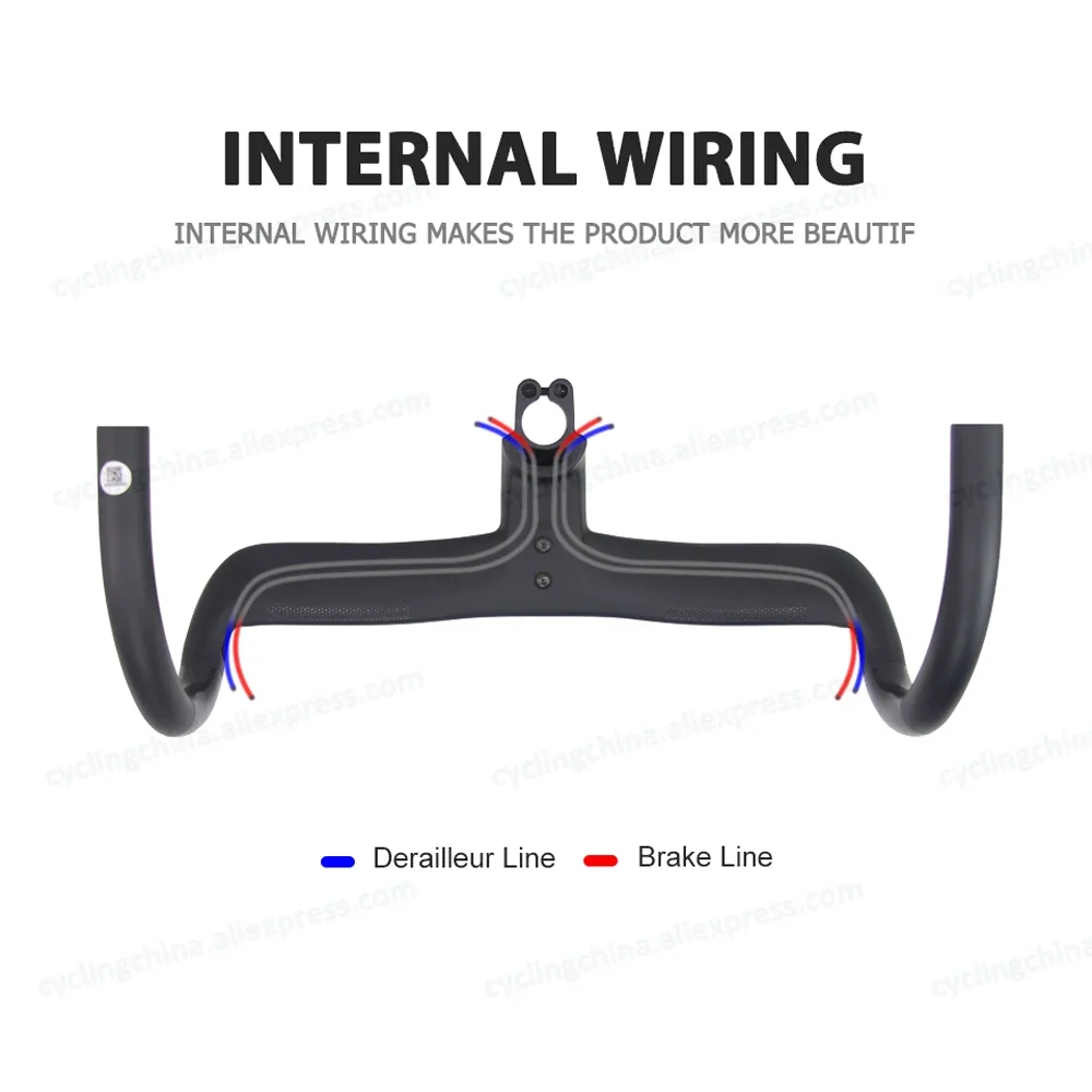 OEM Customization Syncros Creston IC SL AERO Integrated Cockpit Steerer Diameter 25.4mm Full Integrated Cables Bicycle Parts