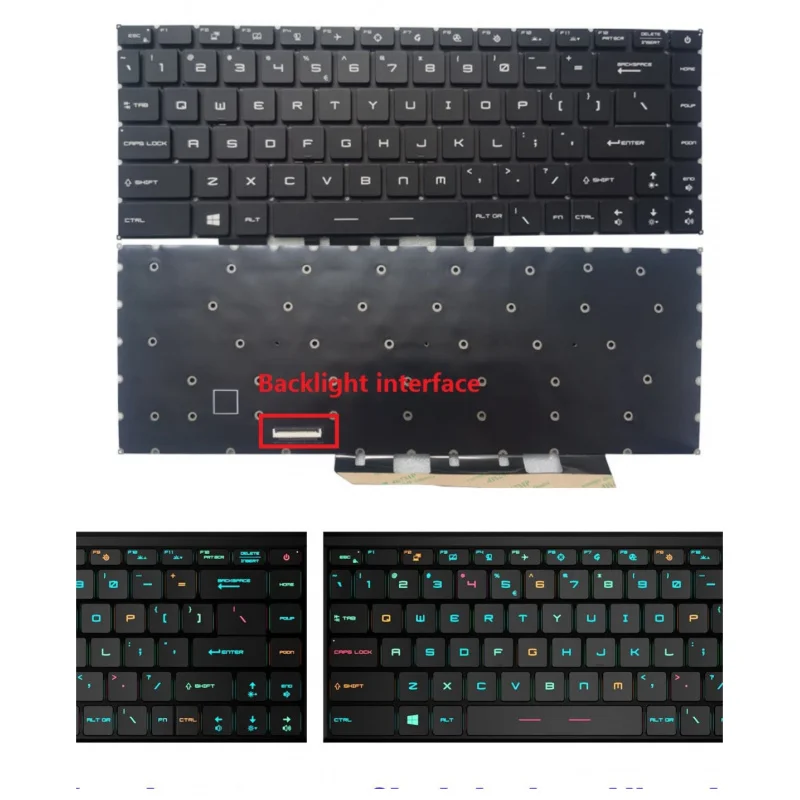

LL+ US RGB Backlit Keyboard For MSI GE66 Raider 10SGS 10SGS 10UH 10UG 10UE 11UH 11UG
