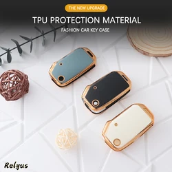 Fashion Soft TPU Car Key Cover Case Protection Shell For Kia Sportage Ceed Xceed Sports K5 Seltos 2019-2023 Keyless Accessories