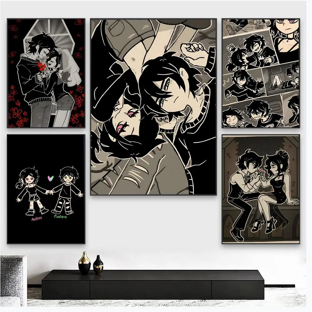 Game The C-coffin Of Andy And Leyley Poster Wall Art Poster Pictures, Aesthetic Home Decor For Living Room Bedroom Office