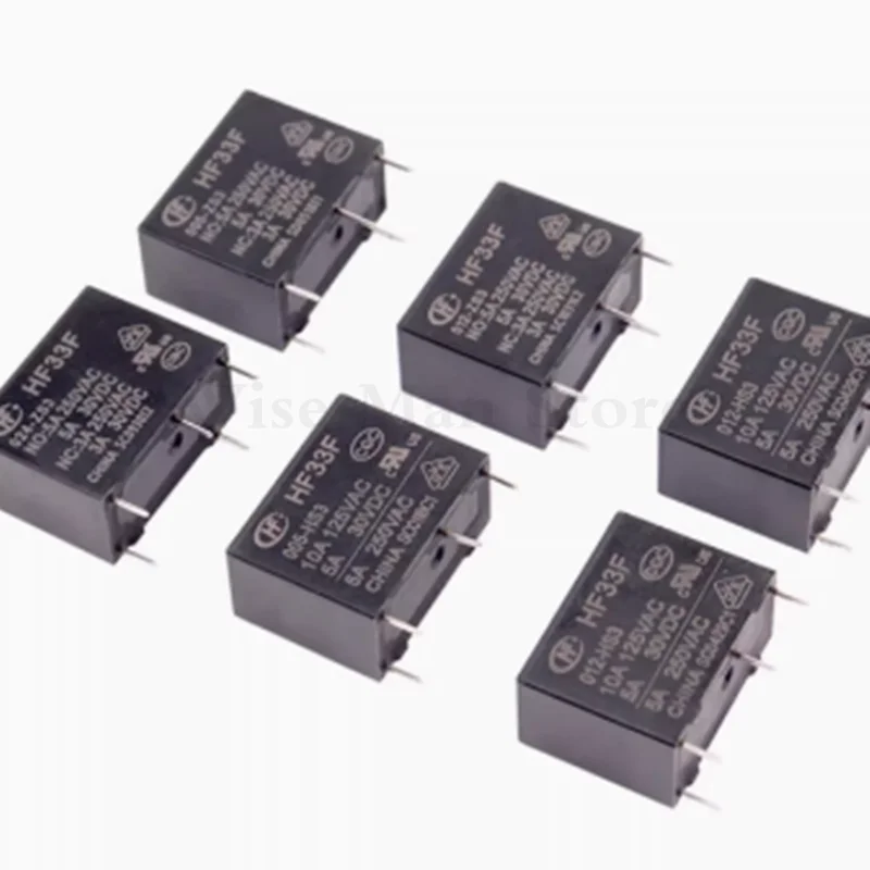 50PCS HF33F- 005/012/024-HS3 / ZS3 / HSL3 3A 5A 10A 250VAC 4Pin 5Pin DC5V 12V 24V HF33F-024-HSL3 HF33F-005-HS3 HF33F- ZS3 Relay
