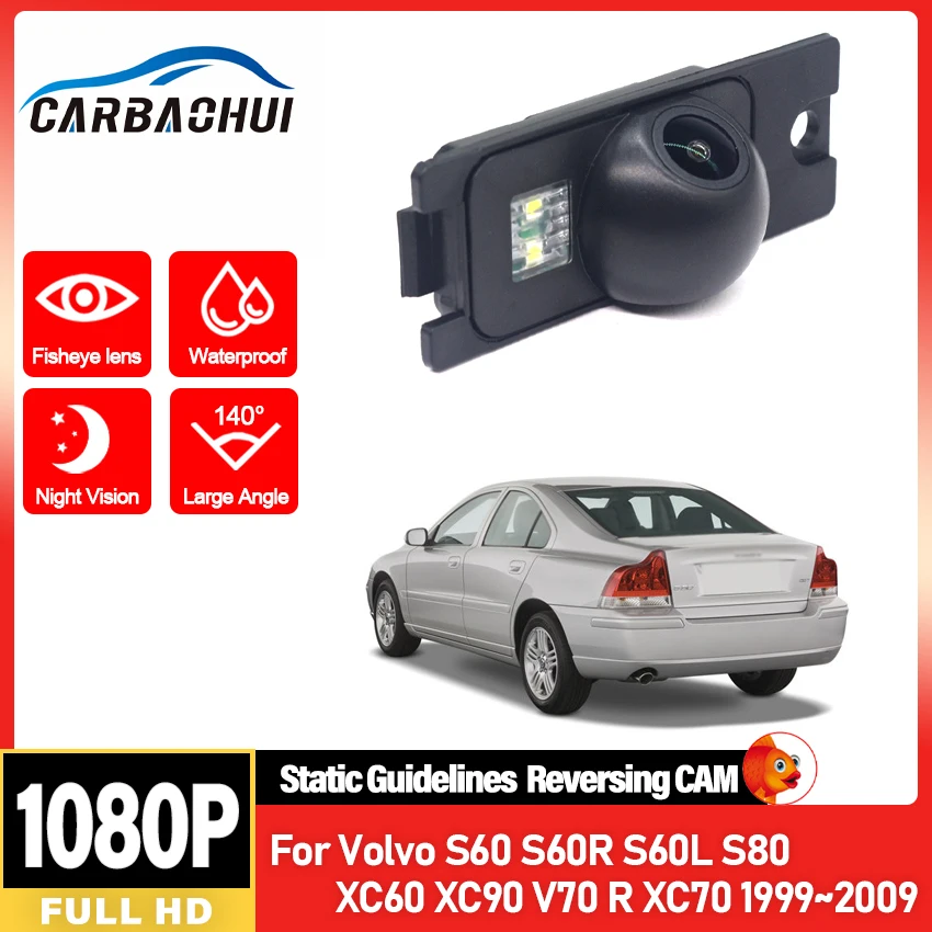 

Беспроводная камера заднего вида для Volvo S60 S60R S60L S80 XC60 XC90 V70 R XC70 1999~2009 Камера заднего вида HD CCD ночного видения