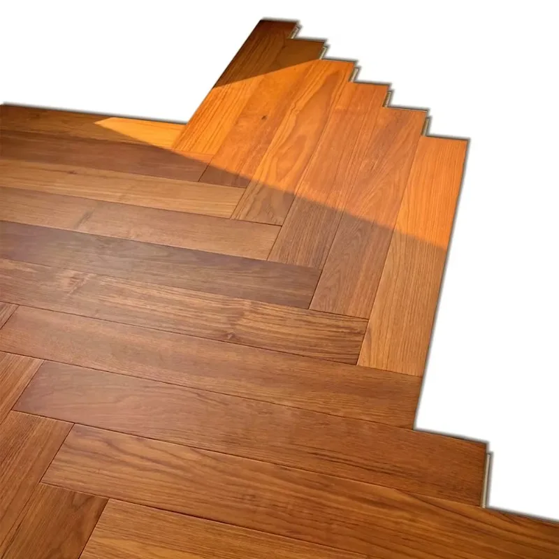 Customized size Premium Three-Layer Engineered Teak Hardwood Flooring, Splash Protection, Smooth Surface and Custom Options for