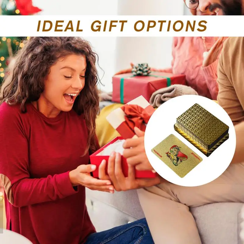 

Покерные карты Игра Золотая фольга Покер Настольная игра Игральные карты Стандартные портативные для ежедневных развлечений Корпоративные занятия