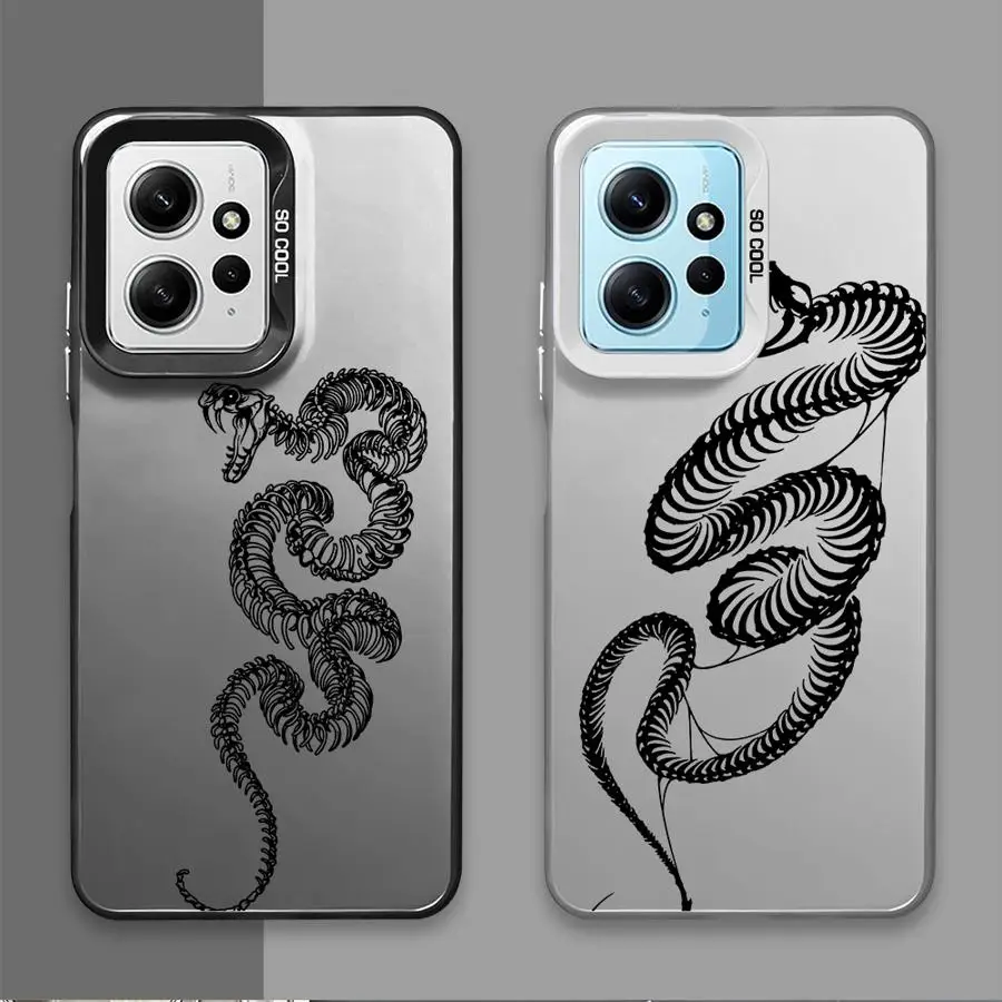 Snake Bone Phone case for Xiaomi Redmi Note 10 11 12 13 S Pro 4G 5G 11ProPlus 12ProPlus 13ProPlus 5G Funda case