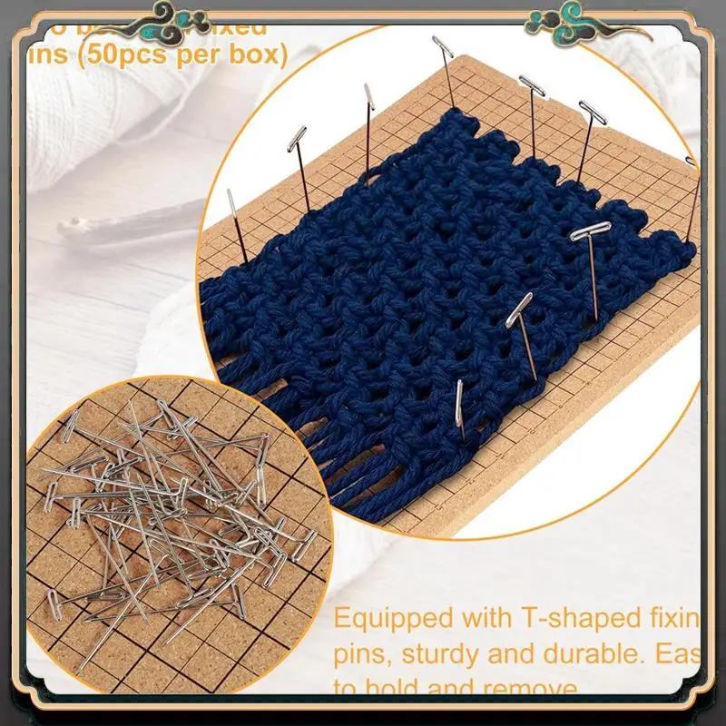 

Reliable-2Pcs Macrame Board And Pins, 8X8inch 12X16inch Macrame Board With Grids, With 100 T Pins For Braiding Bracelet Project