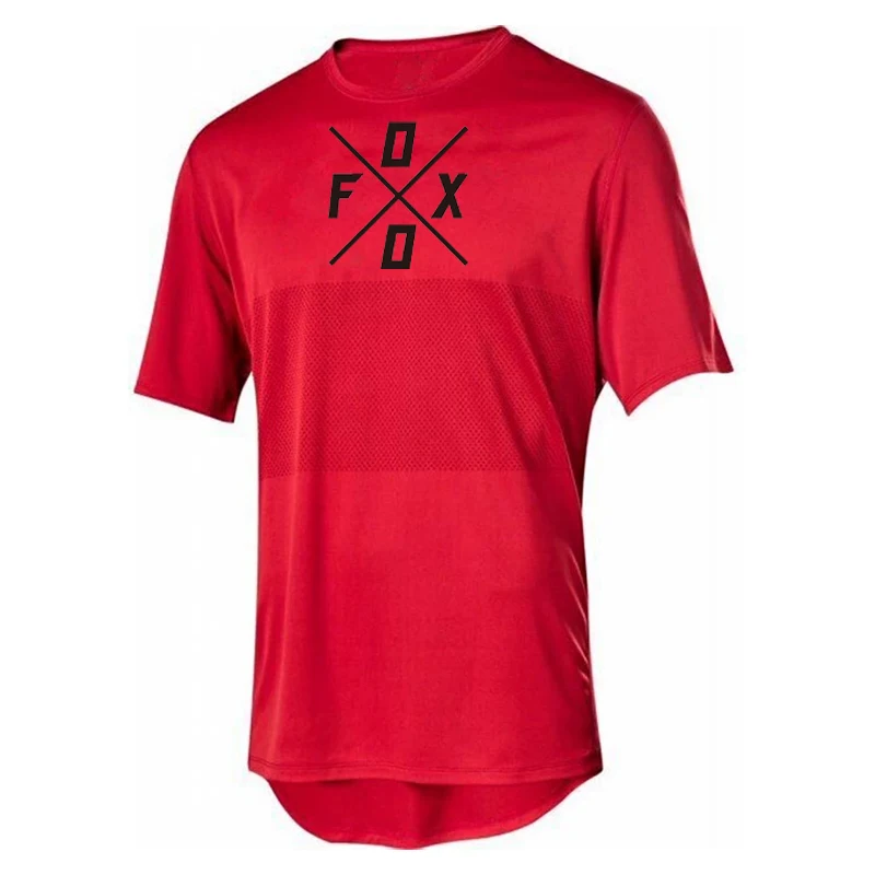 2025 Summer MTB FOXO Motorcycle Cross-country Mountain Endurance Bicycle Clothing Motorcycle Cross-country Short-sleeved T-shirt - Image 4