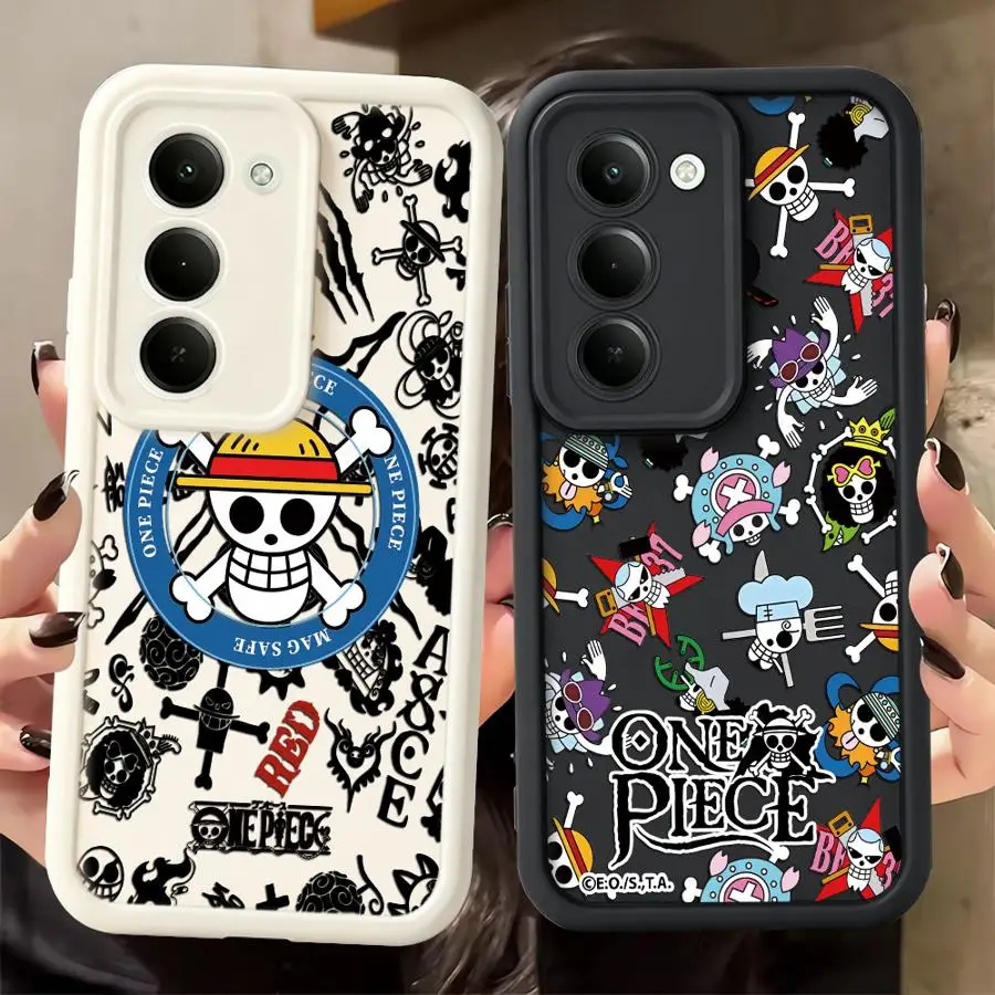 One Piece Zoro Luffy Logo Hülle für Samsung Galaxy A73 A56 A36 A32 A35 A52 A25 A26 A22 A24 A54 A57 A21s A55 Handyhülle