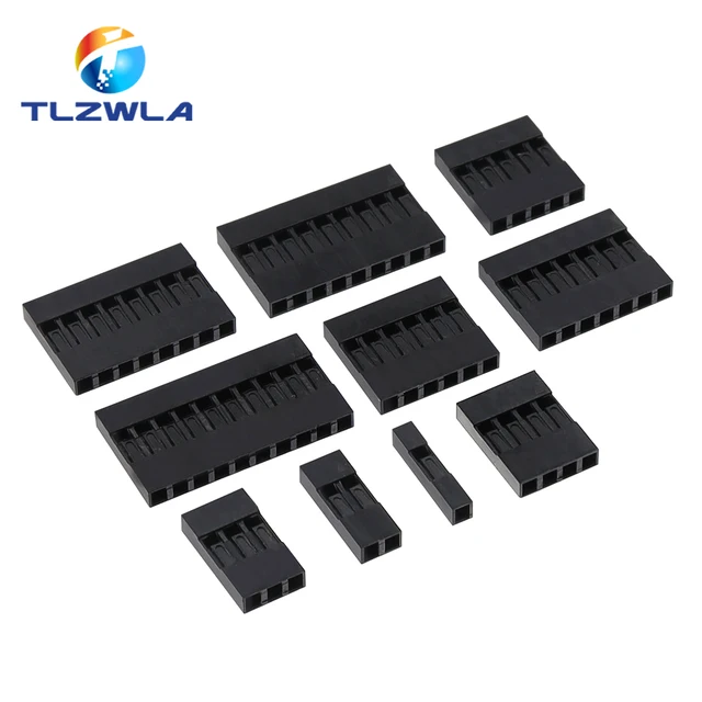Dupont Plastic Shell Plug 2.54mm Single Row Dupont Connector 1P/2P/3P/4P/5P/6P/7P/8P/9P/10P Obudowa