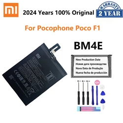 Xiao Mi Original Phone Battery BM4E For Xiaomi Mi Pocophone Poco F1 PocophoneF1 PocoF1 4000mAh Replacement Batteries Free Tools