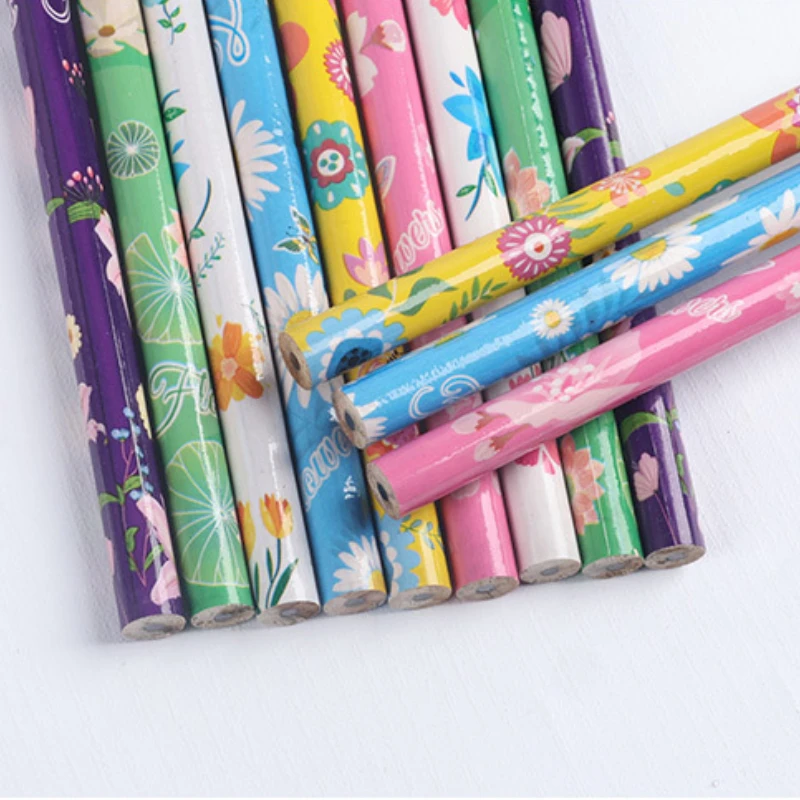 72 個ノベルティ花鉛筆かわいい文具卸売かわいい木製鉛筆学生ライティングスクール鉛筆描画ライティング女の子