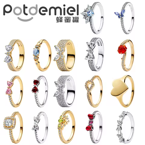 New Luxury Belted Knot-Shaped And Butterfly-Shaped 925 Sterling Silver Wedding Ring Suitable For Women's Party Jewelry Gifts