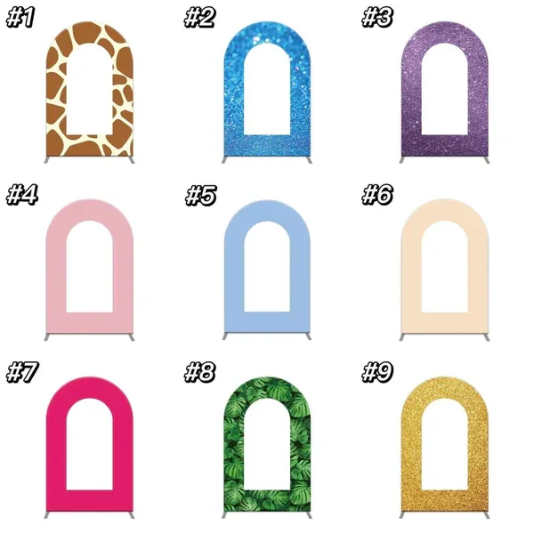 Custom Open Arch Backdrop Cover Stand Arched Frame Party Chiara Wall Panels Round Photo Baby Birthday Wedding Events Banner