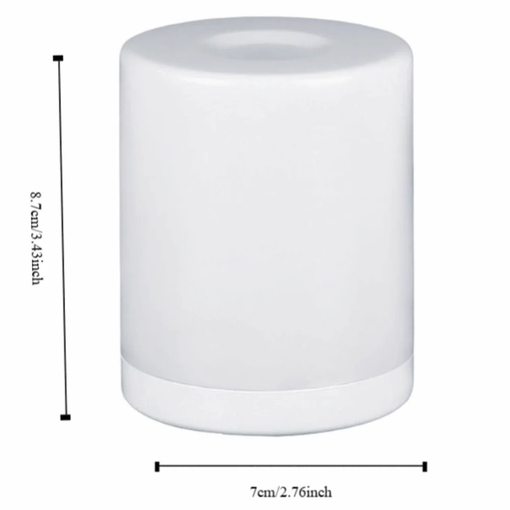 タッチコントロールタッチベッドヘッドライトポータブル調光可能な明るさ充電式ナイトライト耐久性のある目の保護ライト寮