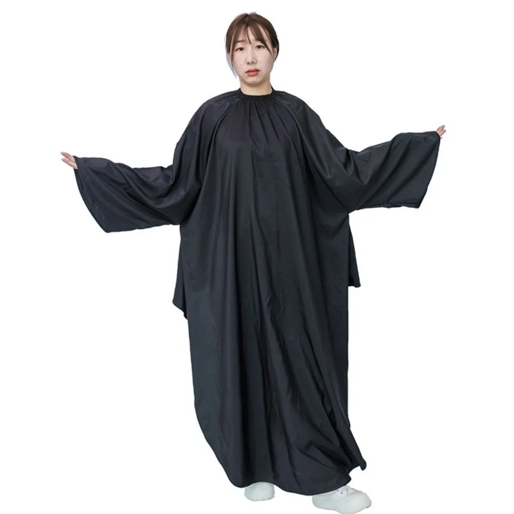 

Водонепроницаемая накидка для стрижки волос с длинными рукавами, профессиональное парикмахерское пальто, фартук для стрижки, антистатическая накидка, парикмахерская ткань для салона