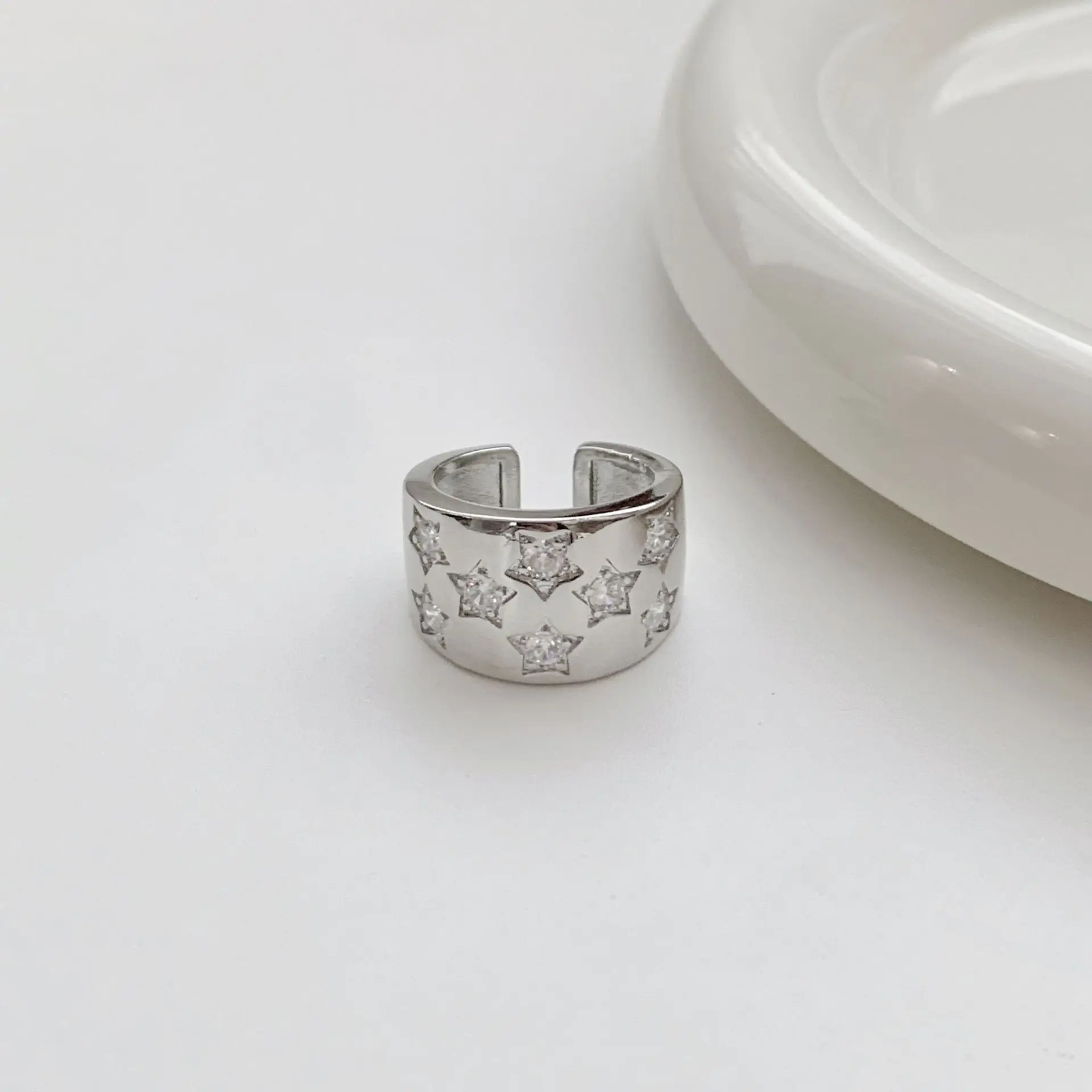 GANPUP Weihnachts-Rentier Schneeflocken Verstellbarer Ring für Frauen Einzigartiges Design Fingerring Punk-Schmuck Party-Geschenk anillos mujer – Detail 2