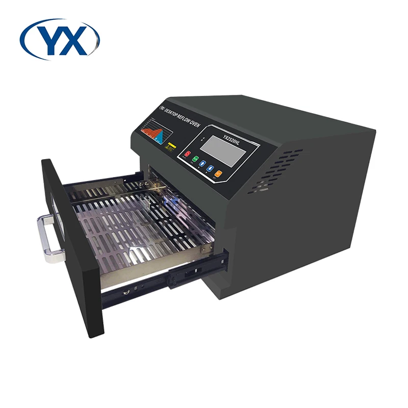 

Welding Equipment Reflow Solders YX2520HL Industrial Hot Air Smt Reflow Oven For IC Chip Mini Reflow Soldering And Welding Oven