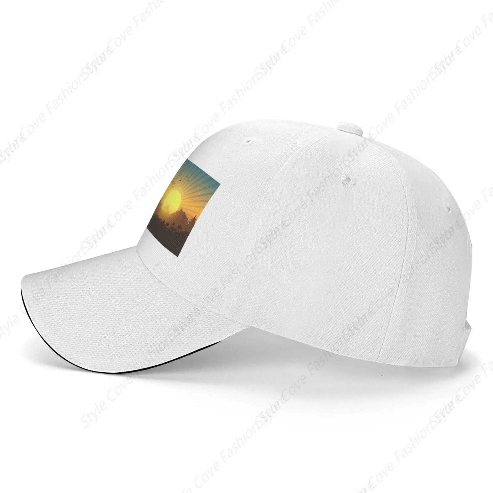 Sunrise View In The Forest Baseball Cap Unisex Baseball Cap Versatile Sun Protection Hat Adjustable Fishing Cap For Outdoor