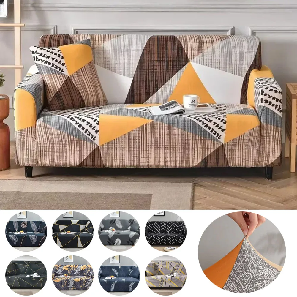 

1/2/3/4 Seater Print Elastic Sofa Covers for Living Room Full-package Non-slip Couch Cover Slipcovers Home Decor Funda De Sofá