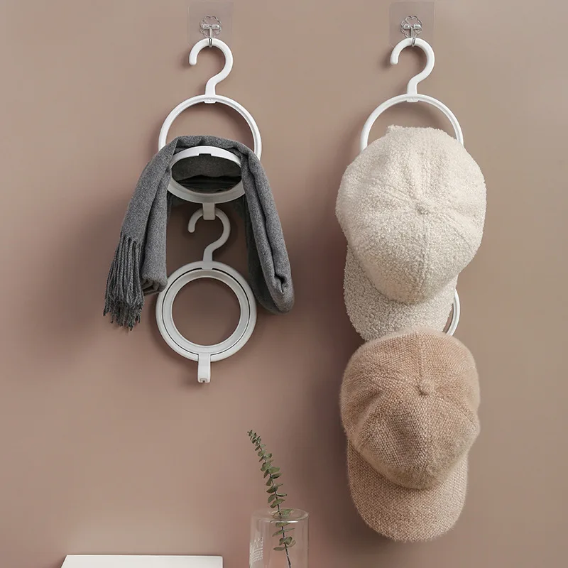 Hanging Wig Stand, Plastic Wig Hanger, Portable WHITE Wig Hooks for Wigs and Hats Storage, Display