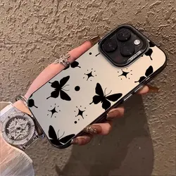 Case For Tecno Spark GO 2024 2023 20C 10C 10 20 Pro Plus 8C 9 KE5 6Go 2020 2021 2022 Silver IMD Phone Funda Dark Butterfly Cover