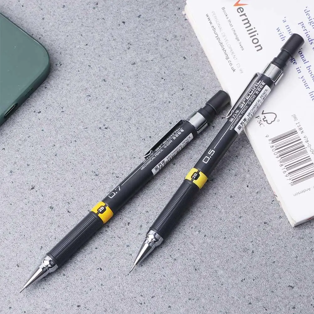 

School Supplies Writing Metal 0.5/0.7mm Stationery Mechanical Pencils Student Mechanical Pencil Automatic Pencil Sketch Pencil