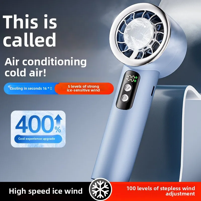 

USB Rechargeable Handheld Fan - Mini Portable, Super High Speed, Powerful Cooling Wind, Ultra Quiet, for Office/Desk/Travel