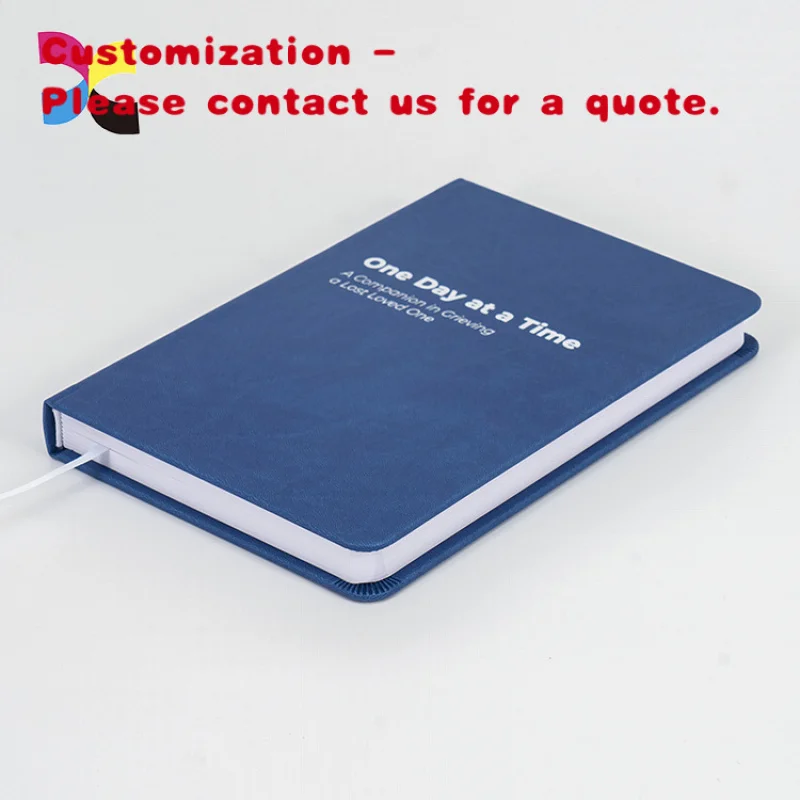 custom.Customized Luxury A7 Notebook Leather Cover Pink Black Blue Colors Style Thread Sewing Thermal Binding Diary J