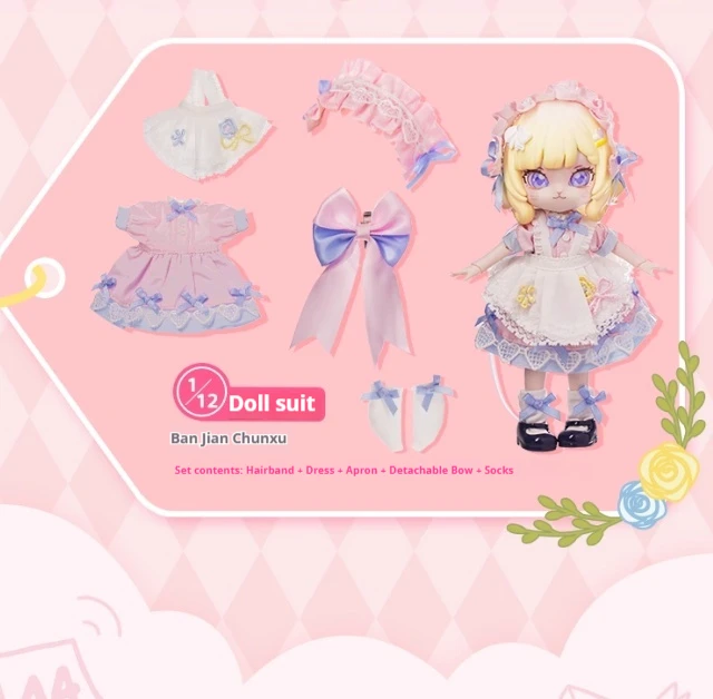 

Come4free Spring Meets E008 Baby Doll Clothes Set For Ob11 And 1/12 Bjd Dolls - Fashionable Outfit Only - Dolls Not Included