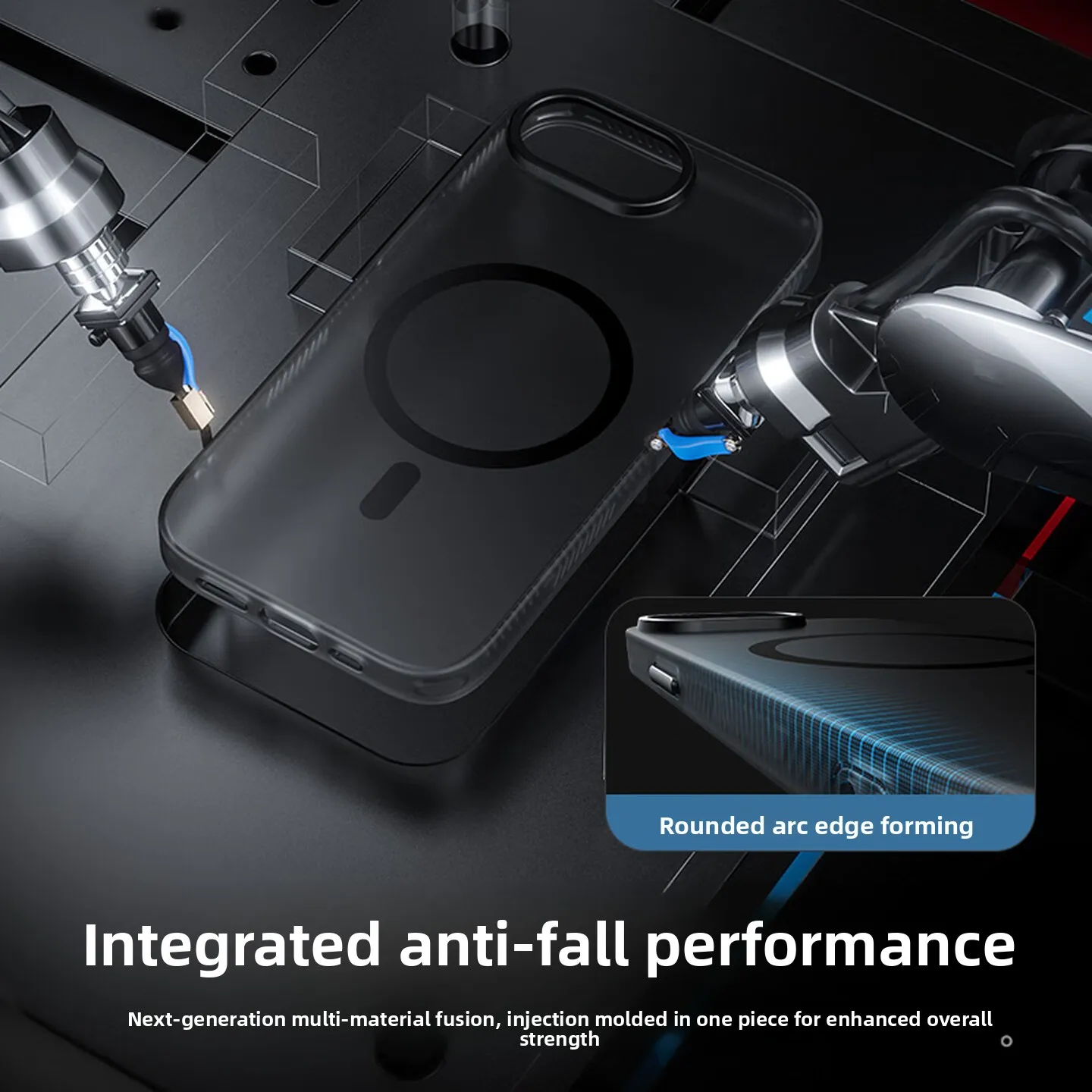 Nowe etui magnetyczne z przyjazną dla skóry akrylową powłoką do iPhone 17e 16e SE4, odporne na wstrząsy i przyjemne w dotyku, Funda — zdjęcie produktu 5