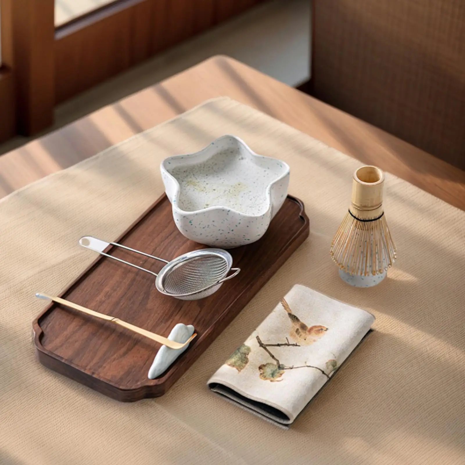 Matcha Whisk Set Matcha Tools For Ceremony Traditional Drink Utensils Tea Tools For Home Relaxing Massage Gathering Yoga Office